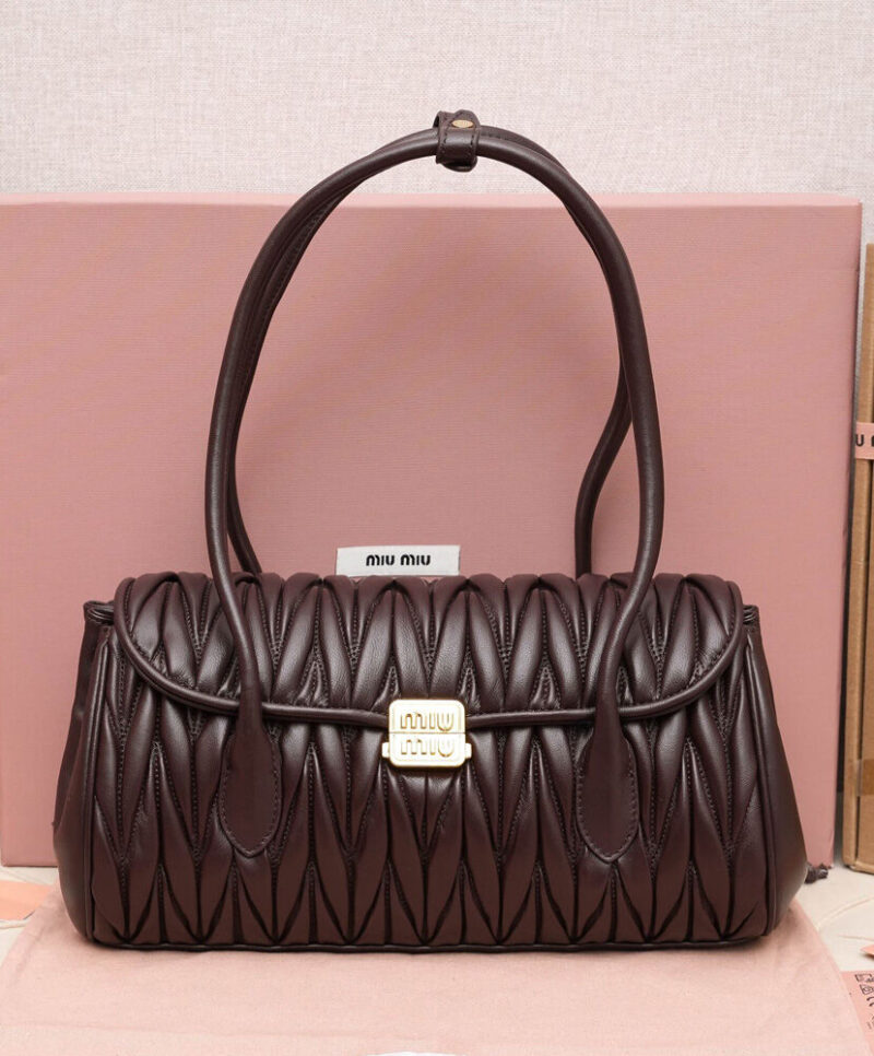 Miumiu Matelasse Nappa Leather Shoulder Bag